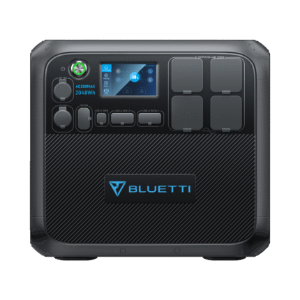 Bluetti Portable Generator 2200W With 350W Solar Panel Included, AC200MAX 2048Wh Solar Generator W/ 4 2200W AC Outlets, Expandable to 8192Wh for Home Backup